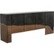 Tapio 77.5 X 16.5 inch Matte Black / Copper Sideboard